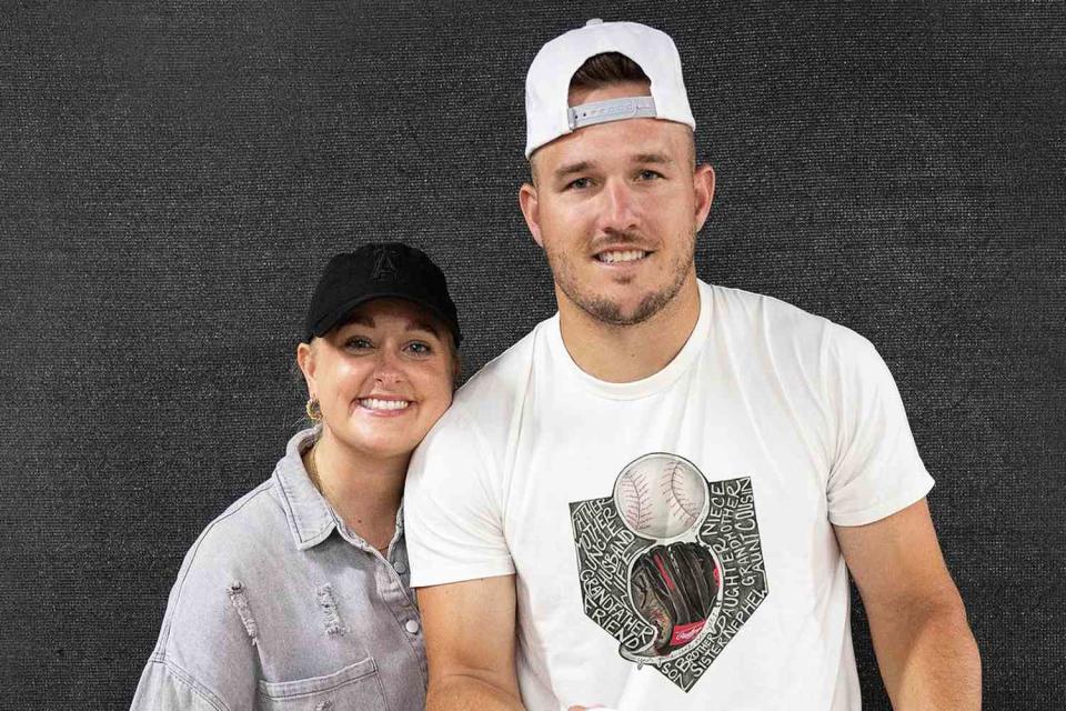 <p>Mike Trout/Instagram</p> Mike Trout and Jessica Cox pose for a photo on Instagram