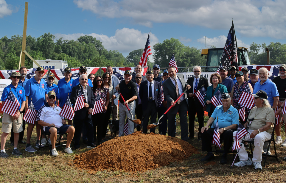 A groundbreaking ceremony was held Thursday for Valor Pointe, 80 affordable housing units for veterans.