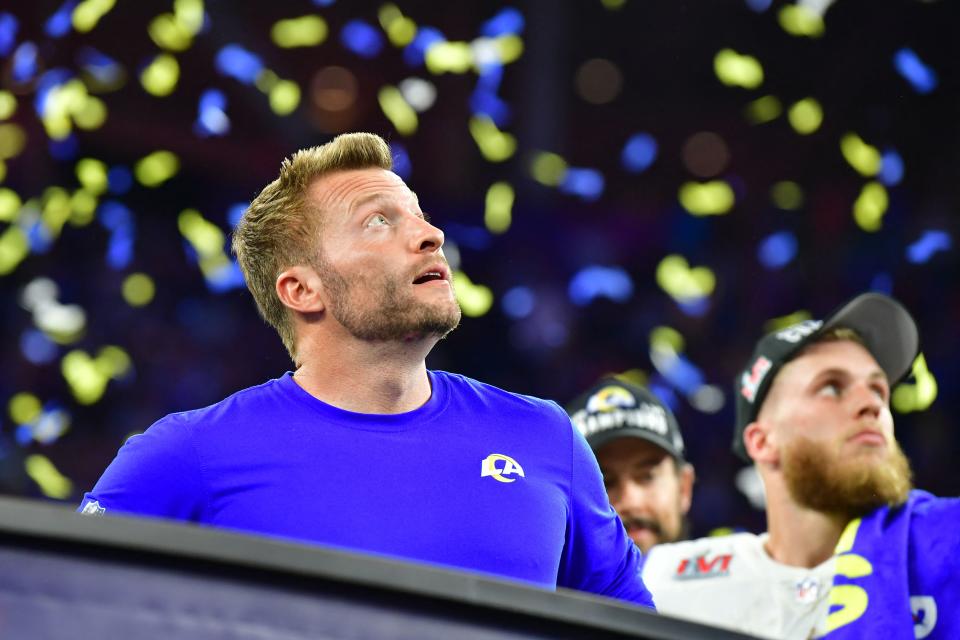 Los Angeles Rams' head coach Sean McVay