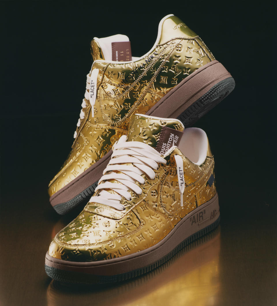 Louis Vuitton x Nike Air Force 1 Low 'Gold'