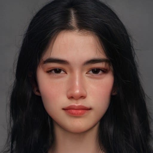 She's described as having long black hair and dark eyes. Lara's mother is Korean and her father is white, but she's described as looking more like her mother than her sisters do. She's 16 years old in the first book.