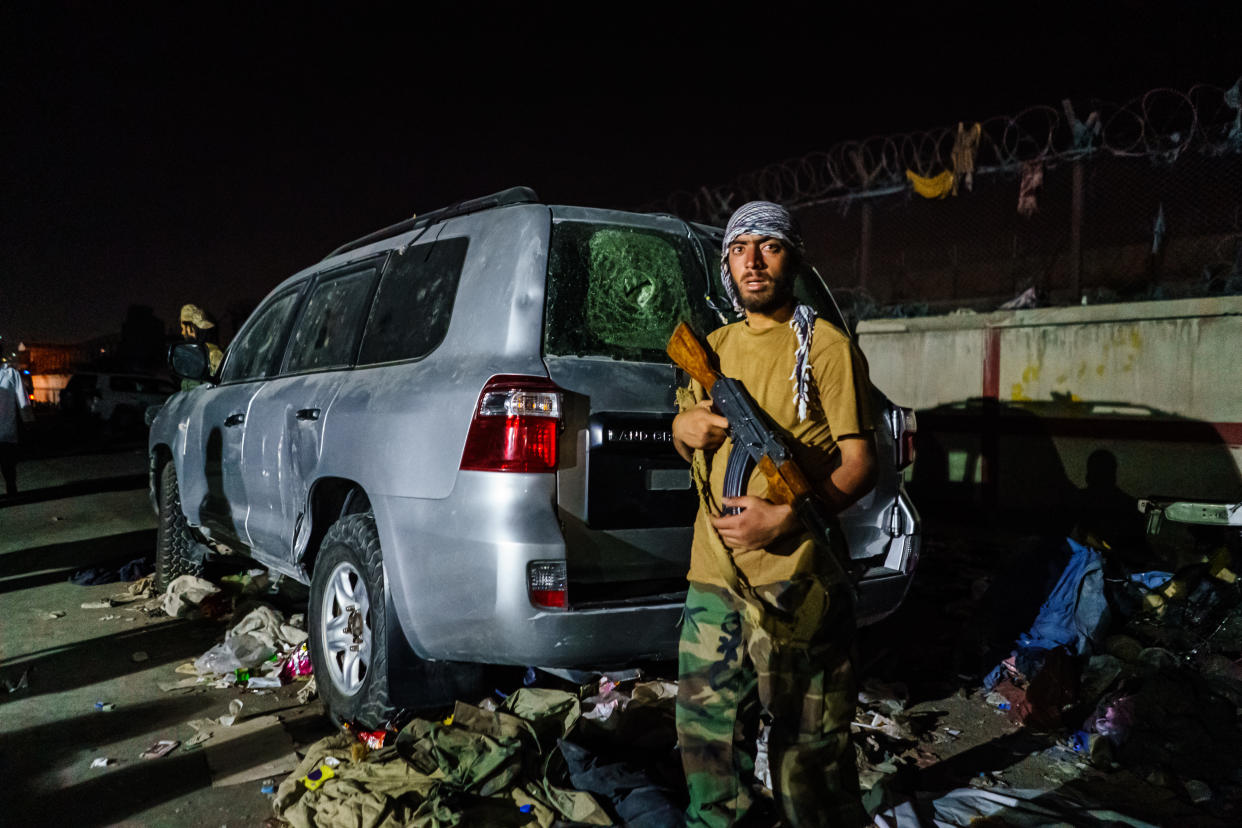 A Taliban fighter 