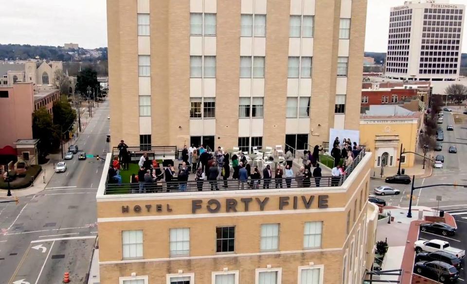 Hightales Rooftop Bar at Hotel Forty Five at 401 Cotton Ave. in downtown Macon.