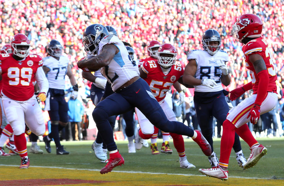 The Titans posted 106 yards of offense Sunday before the Chiefs logged their first. (Tom Pennington/Getty Images)