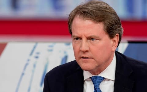 White House Counsel Donald McGahn has reportedly been cooperating extensively with Robert Mueller's inquiry - Credit: AFP