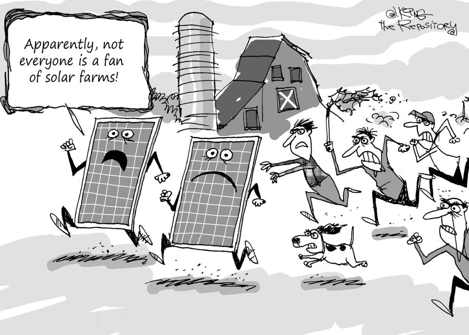 Solar Farms cartoon
