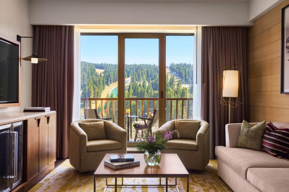 View from a suite at Viceroy Kopaonik Serbia