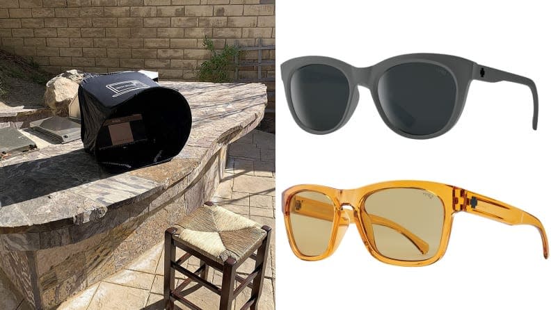 These anti-glare gadgets are sure to encourage you to work outdoors on the brightest of days.