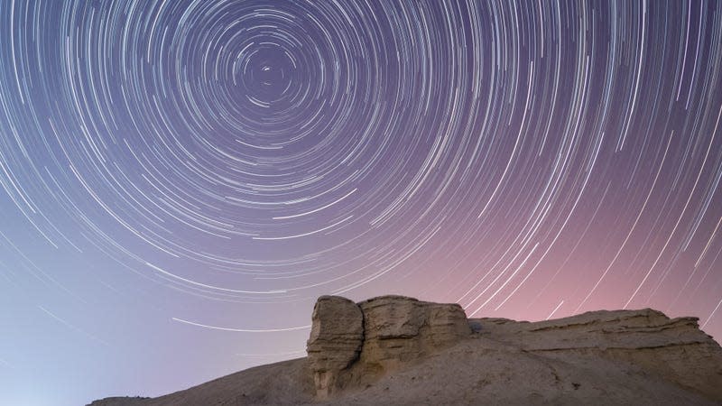 A Quadrantid meteor shower as seen over the Xinjiang Uygur Autonomous Region in January 2022.