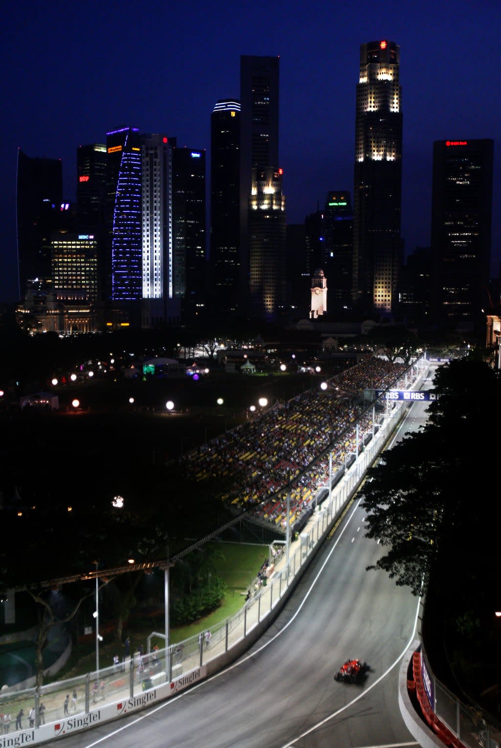 The Marina Bay Circuit in Singapore will be part of the racing calendar until 2028 (David Davies/PA) (PA Archive)