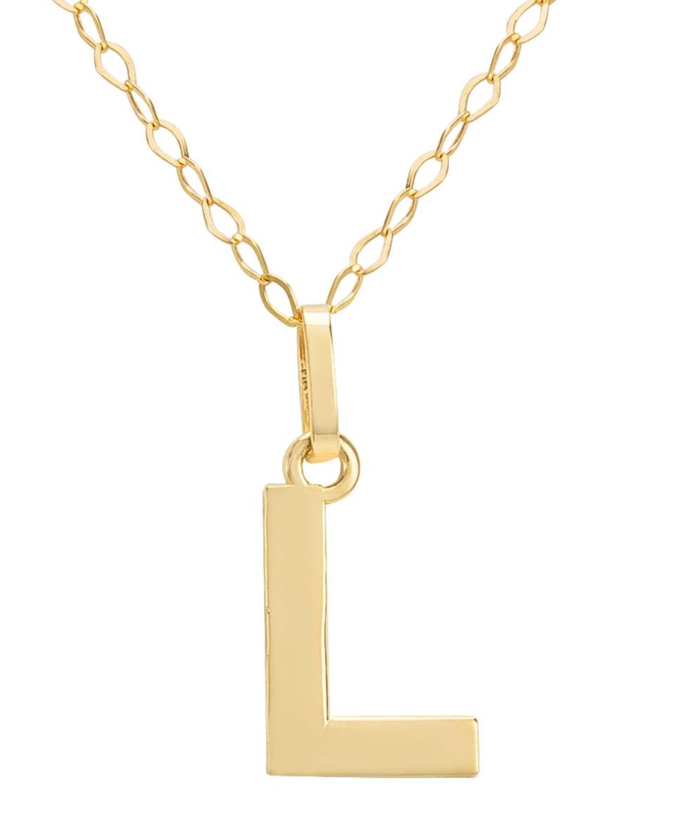 4) Initial Pendant Necklace