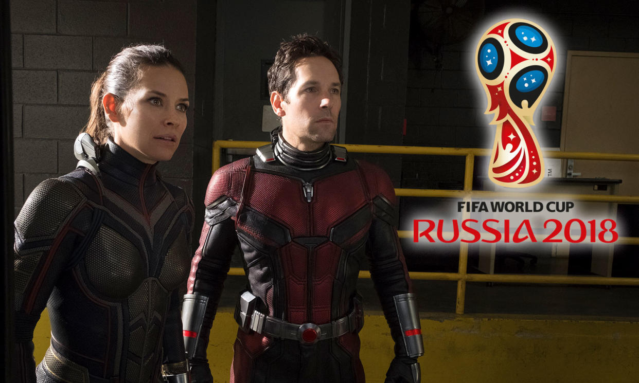 Evangeline Lilly and Paul Rudd as the Wasp and Ant-Man (Disney)