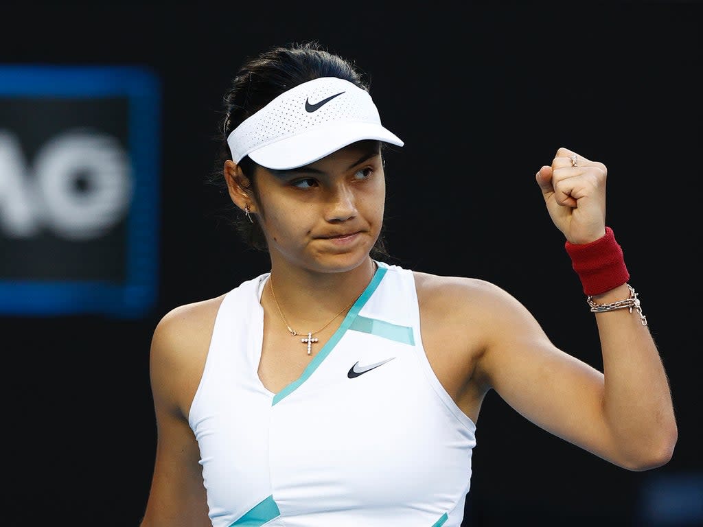 Emma Raducanu is set to rise to a career-best ranking despite exiting the Australian Open in the second round  (Getty Images)
