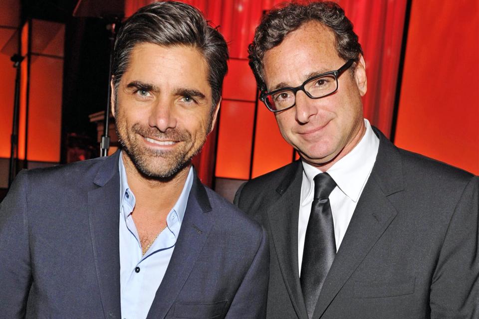 BEVERLY HILLS, CA - OCTOBER 06: Actor John Stamos and actor/comedian and winner of the Rodney Respect Award, Bob Saget attend the Visionary Ball presented by UCLA Neurosurgery, held at the Beverly Wilshire Four Seasons Hotel on October 6, 2011 in Beverly Hills, California. (Photo by John Shearer/WireImage)