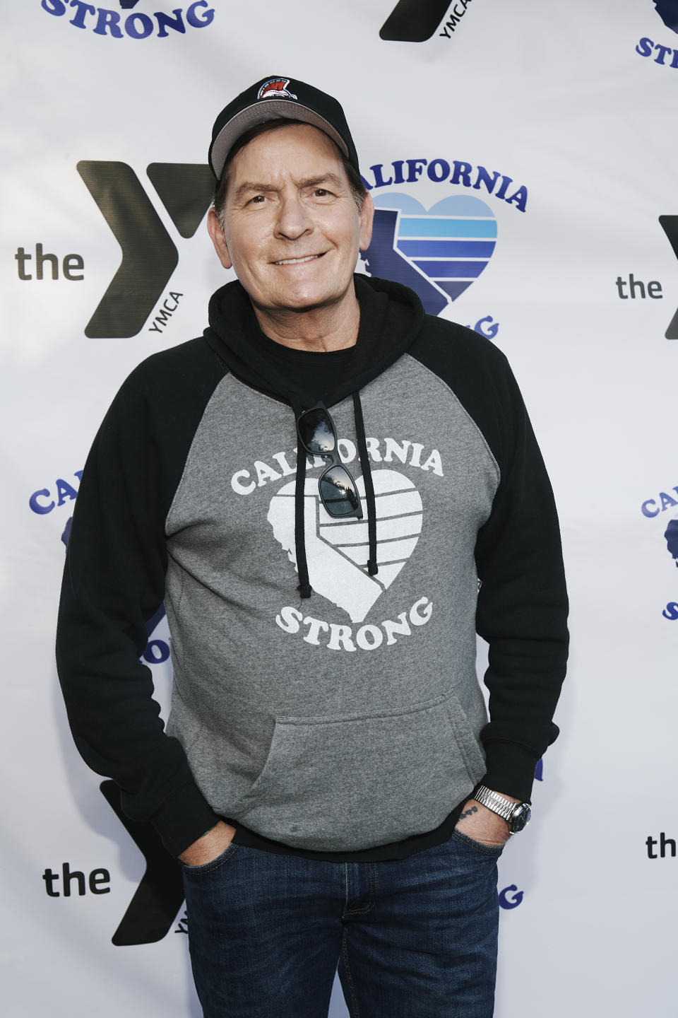 Charlie Sheen attends the premiere of California Strong Drive In Night at Calimigos on May 22, 2021 (Photo by Michael Buckner/Penske Media via Getty Images)