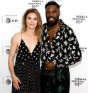 <p>Julia Stiles and Colman Domingo bring the patterns to the Tribeca Film Festival premiere of <em>The God Committee</em> in Brooklyn on June 20.</p>