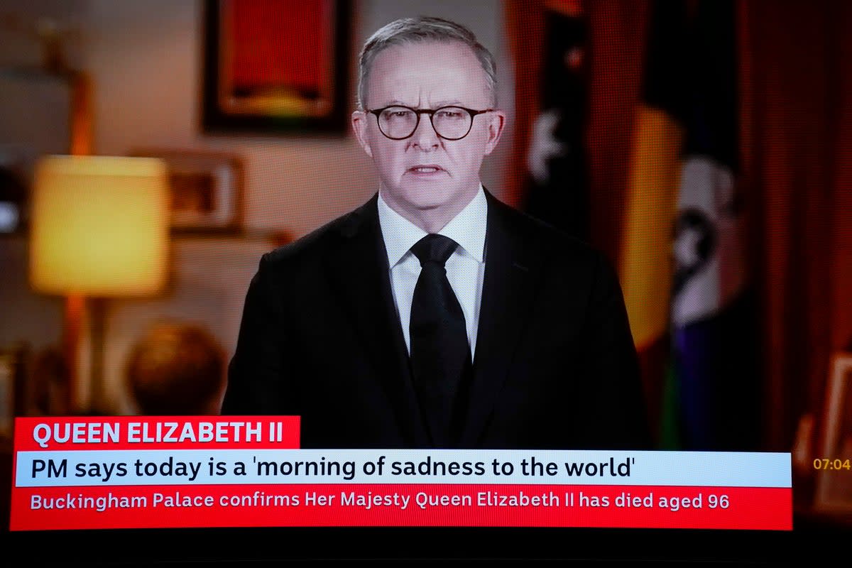 The Australian Prime Minister has faced backlash from the business and health care sector following the announcement of a one-off bank holiday to mark a national day of mourning for the late Queen (ABC/AP) (AP)