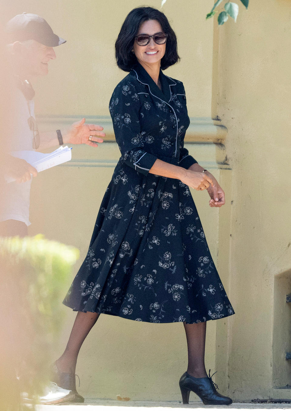 <p>Penélope Cruz gets to work on the set of her new Enzo Ferrari biopic in Modena, Italy, on Aug. 4.</p>