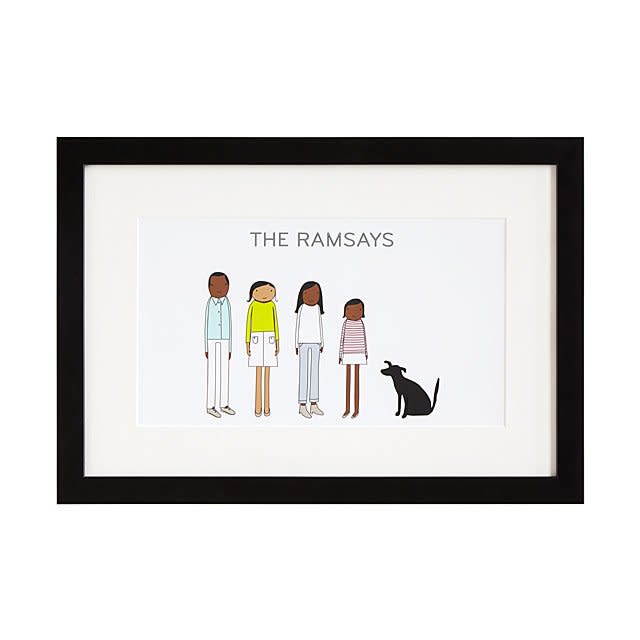 best gifts from uncommon goods - Personalized Family Print