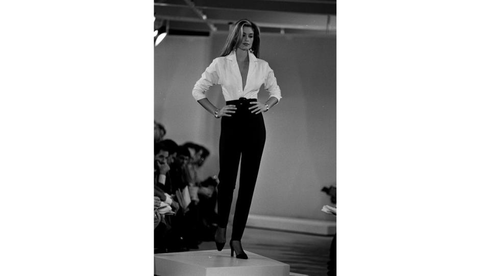 Cindy Crawford for Donna Karan's spring/summer 1992 runway show