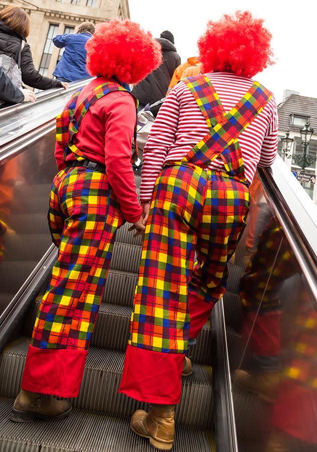 People dressed as 'creepy clowns' have been terrorising the public. Photo: Getty