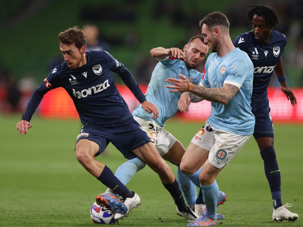 Melbourne City beat Melbourne Victory 2-1 after the match resumed  (Getty Images)