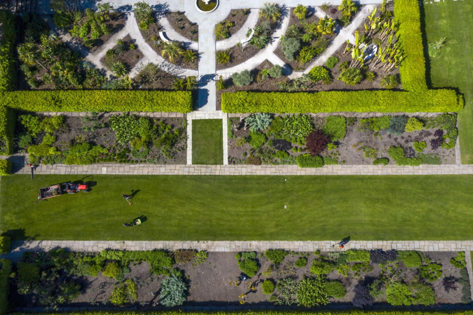 A small dedicated team of horticulturists care for RHS Garden Wisley near Woking, Surrey, while spring highlights burst into bloom, as the UK continues in lockdown to help curb the spread of the coronavirus.