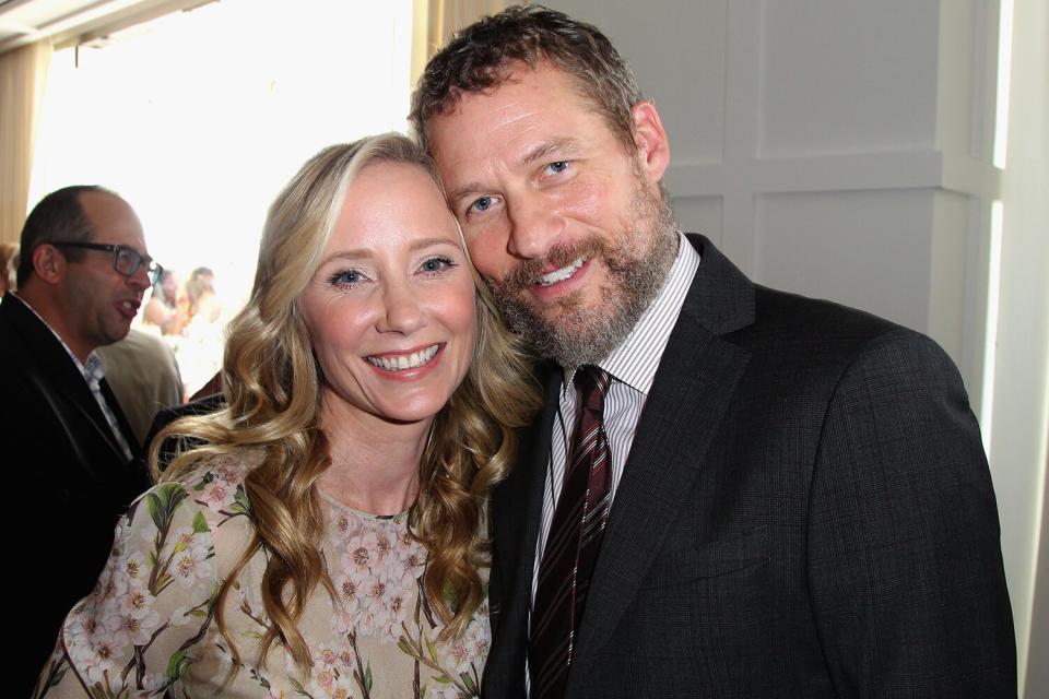 Actress Anne Heche (L) and James Tupper attends the 2014 BAFTA Los Angeles TV Tea presented by BBC America and Jaguar at SLS Hotel on August 23, 2014 in Beverly Hills, California.