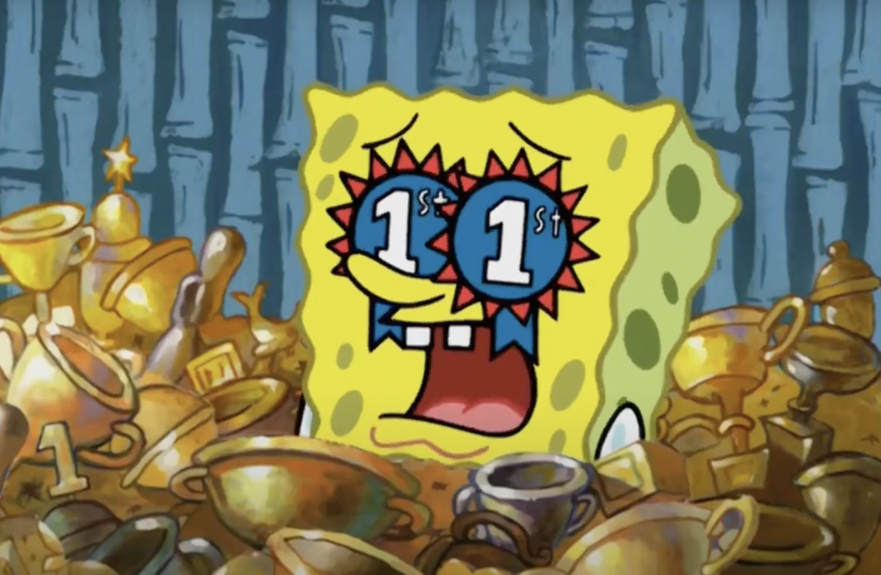 SpongeBob is turning 25 AND hosting the 2024 Kids' Choice Awards this year. (Nickelodeon)