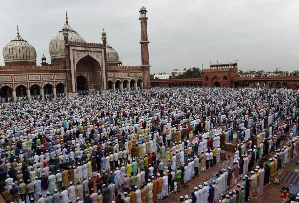 Muslims across the world are celebrating the annual festival of Eid al-Adha (AFP/Getty Images)