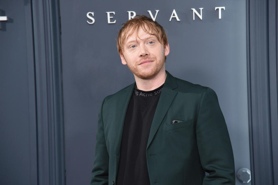 Rupert Grint s'est illustré dans plusieurs projets depuis la fin de Harry Potter, et notamment dans les séries Sick Note et Servant. Mais s'il fait la Une de l'actualité, c'est parce qu'il va bientôt être papa. Sa compagnie Georgia Groome est enceinte de leur premier enfant. (Photo by Gary Gershoff/WireImage)