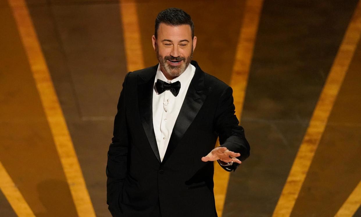 <span>Jimmy Kimmel.</span><span>Photograph: Chris Pizzello/Invision/AP</span>