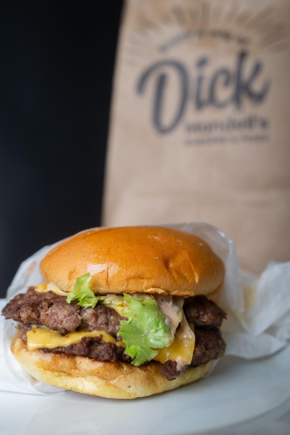 The Original Big Dick burger from Dick Mondell’s.