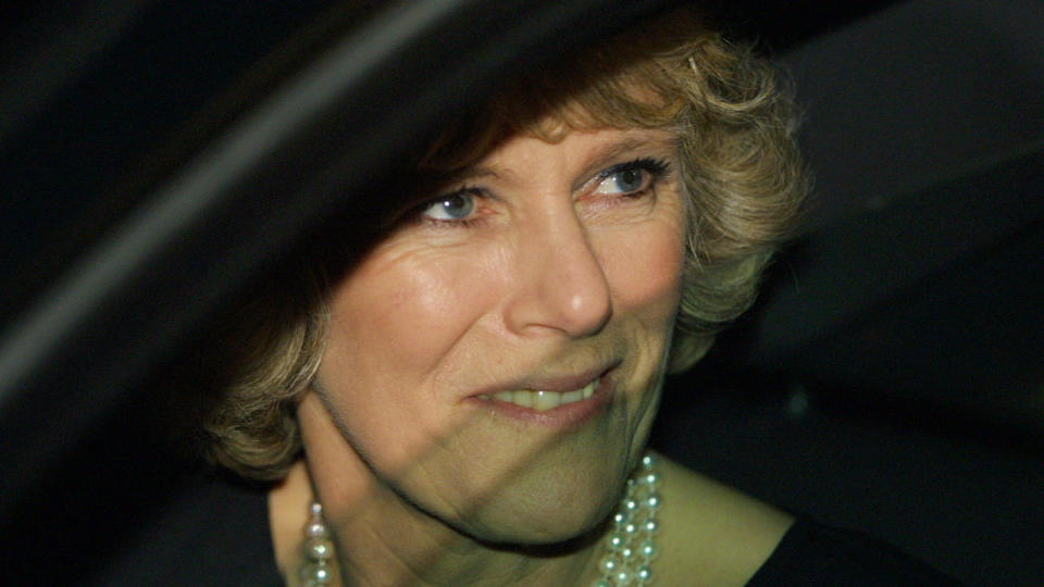 2001: Camilla Parker Bowles leaving Somerset House in London