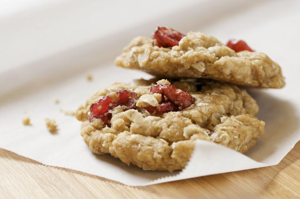 7) Fruit and Nut Oatmeal Cookies