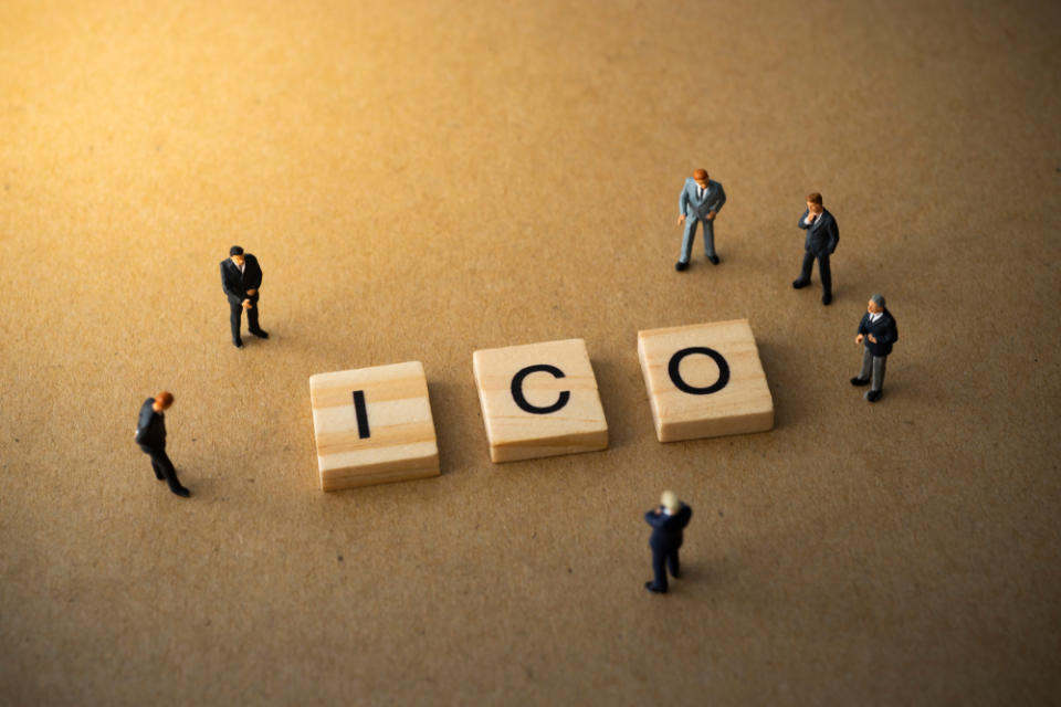 ICO Initial coin offering crypto token sale