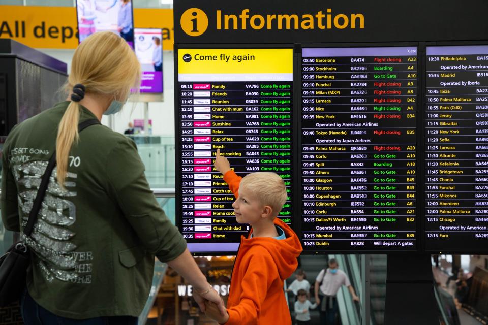 Travel firms saw shares fly higher on Wednesday (David Parry/PA) (PA Wire)