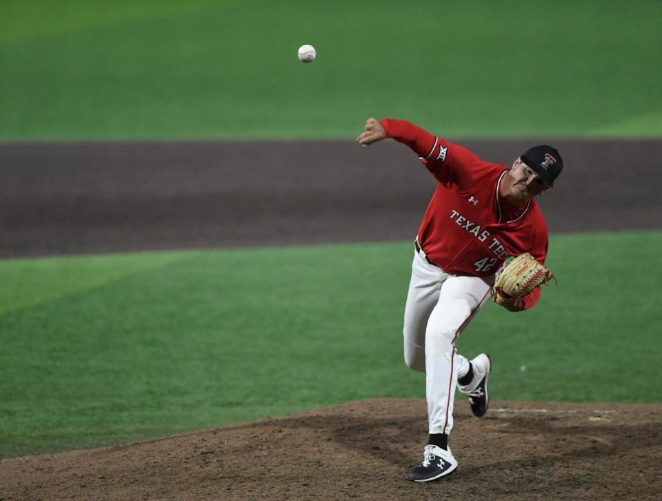 Texas Tech pitcher Kyle Robinson yielded 11 runs on 11 hits Friday night as No. 22 Texas beat the 17th-ranked Red Raiders 22-8 in a Big 12 series opener at Dan Law Field/Rip Griffin Park.