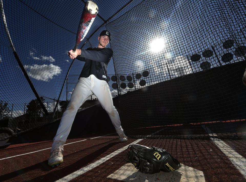 Santiago High School senior shortstop and possible top five pick in this June's baseball draft Brice Turang, 18, Wednesday February 22, 2018 at Santiago High School in Corona, Calif.  (Staff photo by, Will Lester-Riverside Press-Enterprise)