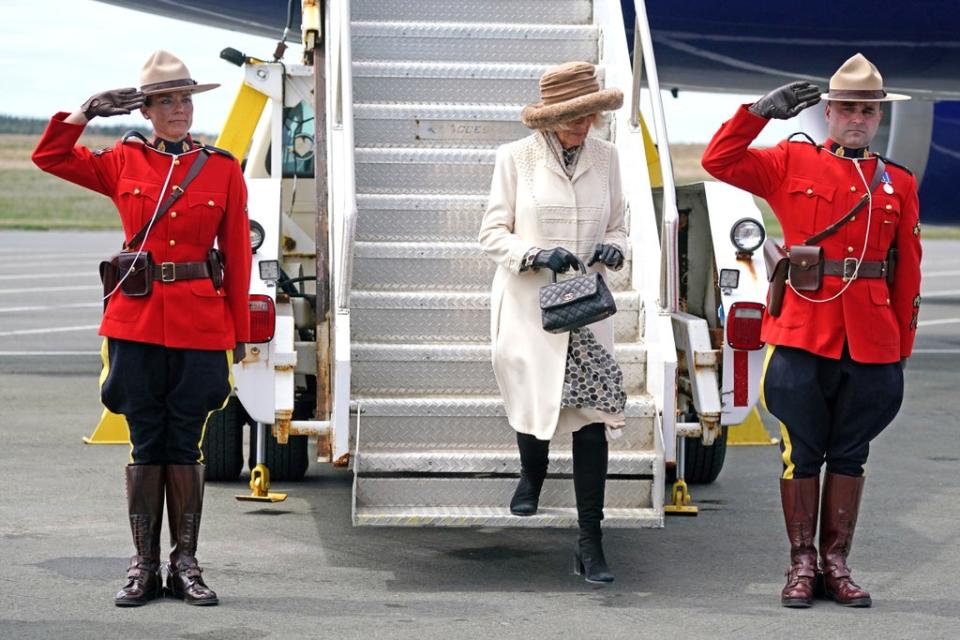 The Duchess of Cornwall arrives in St John’s (Jacob King/PA) (PA Wire)