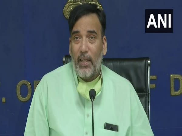 Delhi Environment Minister Gopal Rai speaking at a press conference. Photo/ANI