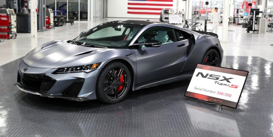 acura nsx production ended