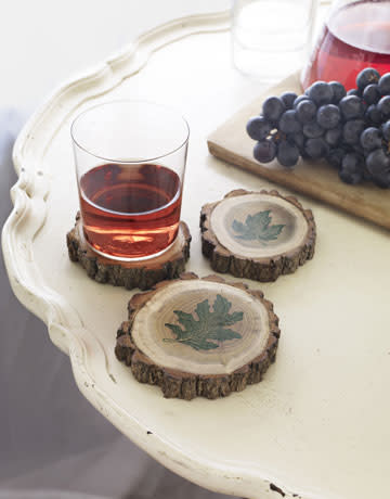 Tree-Branch Coasters