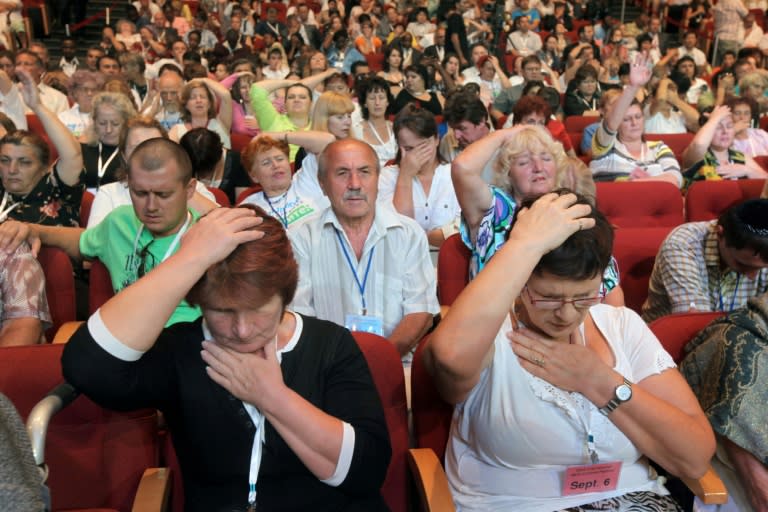 Lee's church today has a spotlight-filled auditorium, sprawling headquarters, and a website replete with claims of miracle cures