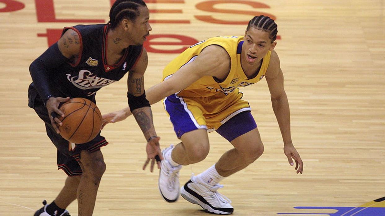<div>Tyronn Lue #10 of the Los Angeles Lakers in game one of the NBA Finals at Staples Center in Los Angeles, California. (Jeff Gross/ALLSPORT NOTE TO USER: It is expressly understood that the only rights Allsport.)</div> <strong>(Getty Images)</strong>