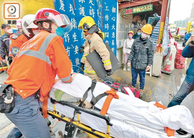 油塘地盤發生奪命工業意外，一名男工人被工字鐵壓斃。