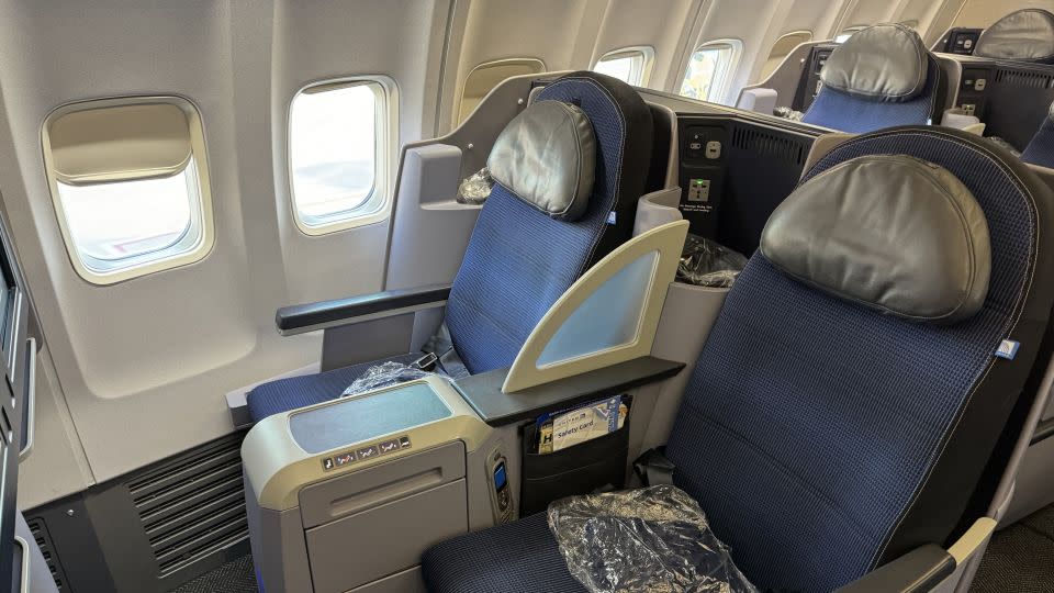 Airline status can provide complimentary upgrades to first class on some routes. - Kyle Olsen/CNN Underscored