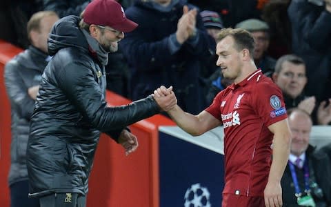 Xherdan Shaqiri's performance thrills Jurgen Klopp - Credit: Reuters