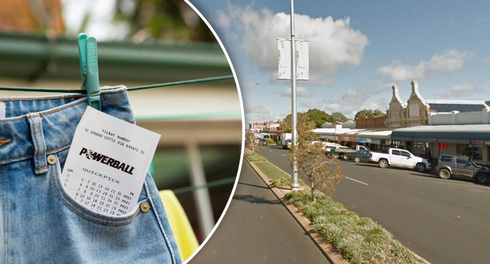 One of the Division One winners is believed to be a 250-person syndicate from Kalgoorlie. Source: The Lott/ Google Maps