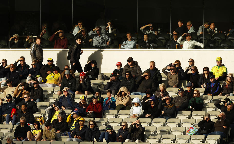 Fans, pictured here at the MCG during the third ODI between Australia and England.